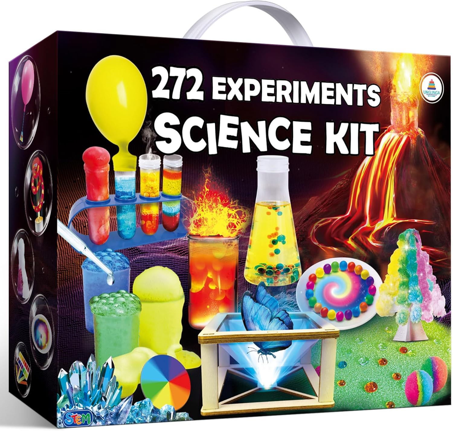 UNGLINGA 272 Experiments Science Kit for Kids - Fun Learning