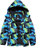 Boys Waterproof Ski Jacket with Fleece Lining - Warm Windproof