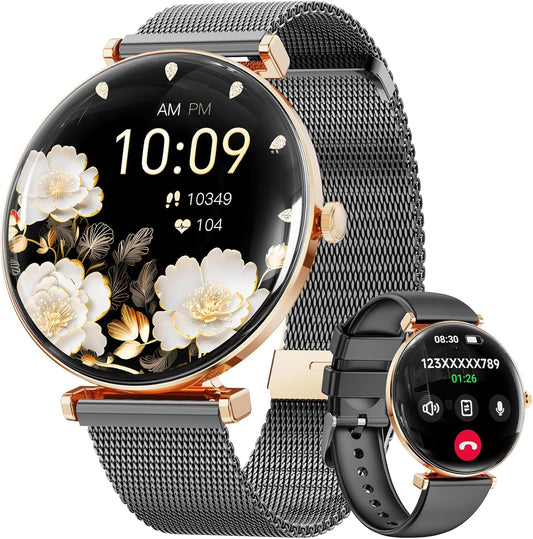 Hwagol Smart Watches for Women Men with AMOLED Display & Fitness