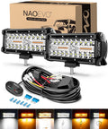 NAOEVO 7 in LED Light Bar - Versatile Offroad Fog and Driving Lights