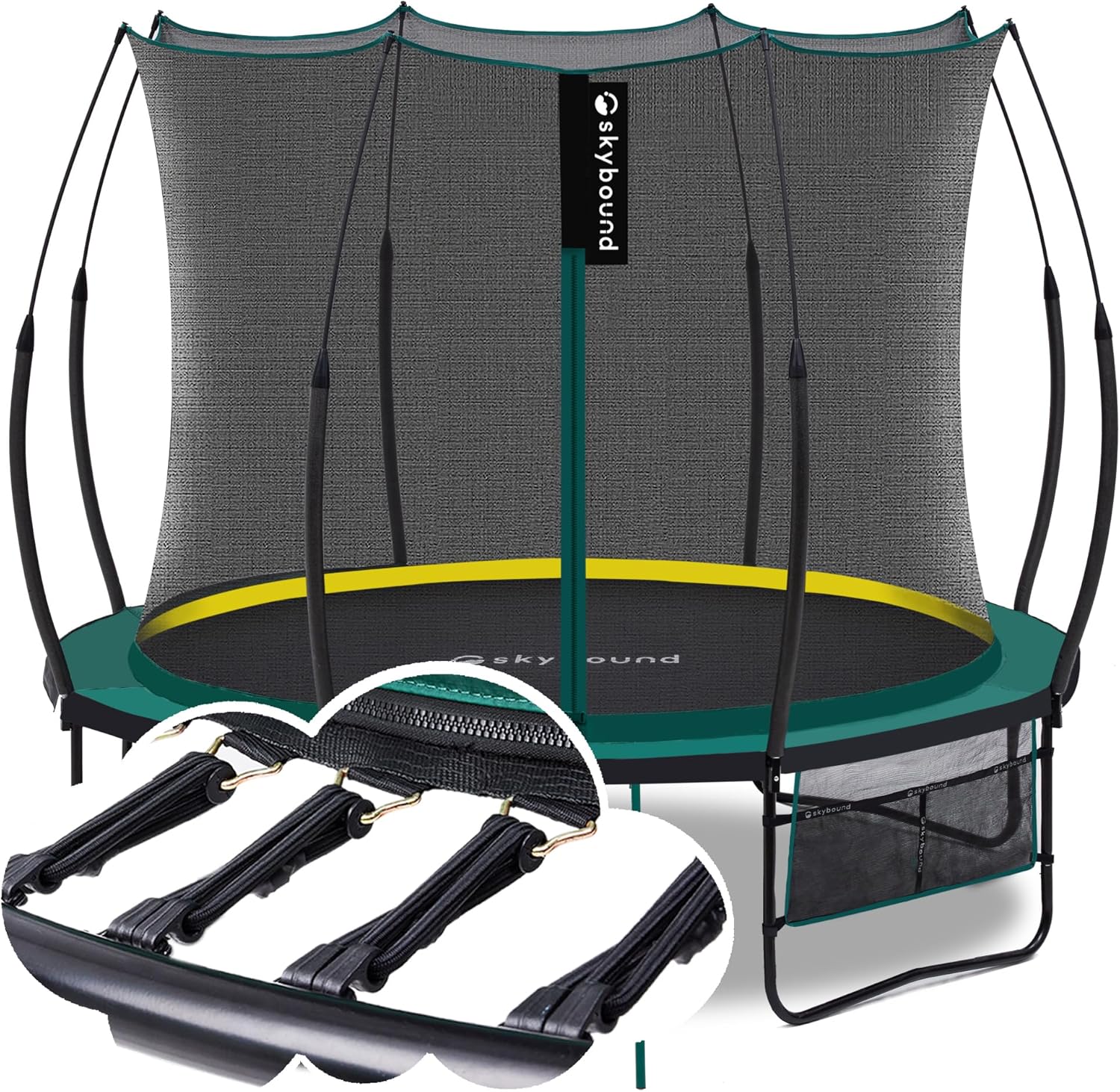 SkyBound 10FT Springless Trampoline for Kids with Safety Features