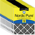 Nordic Pure 16x20x2 Furnace Air Filters MERV 10 - Plus Carbon Pack