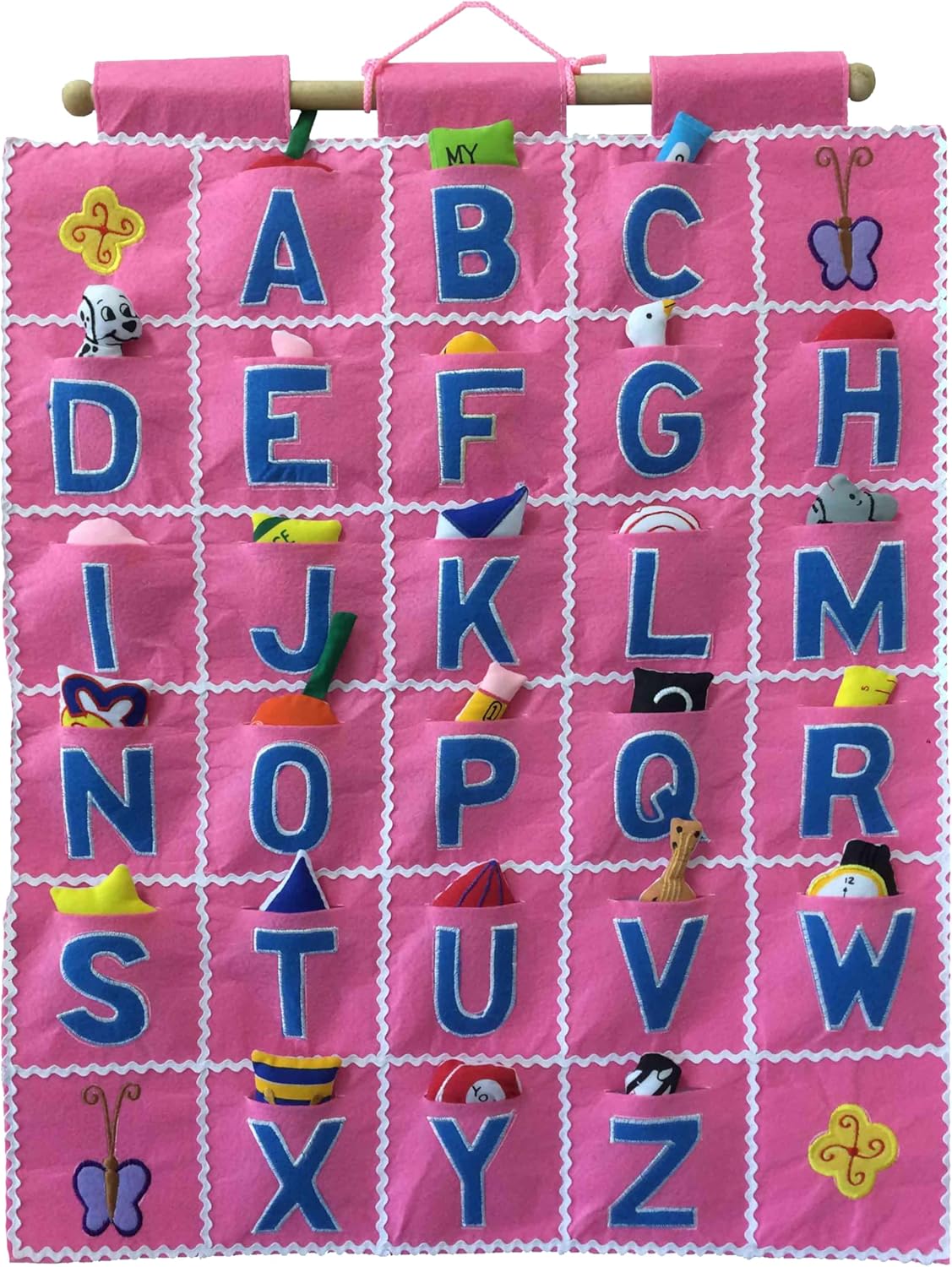 Interactive ABC Felt Wall Hanging Chart for Early Education Fun