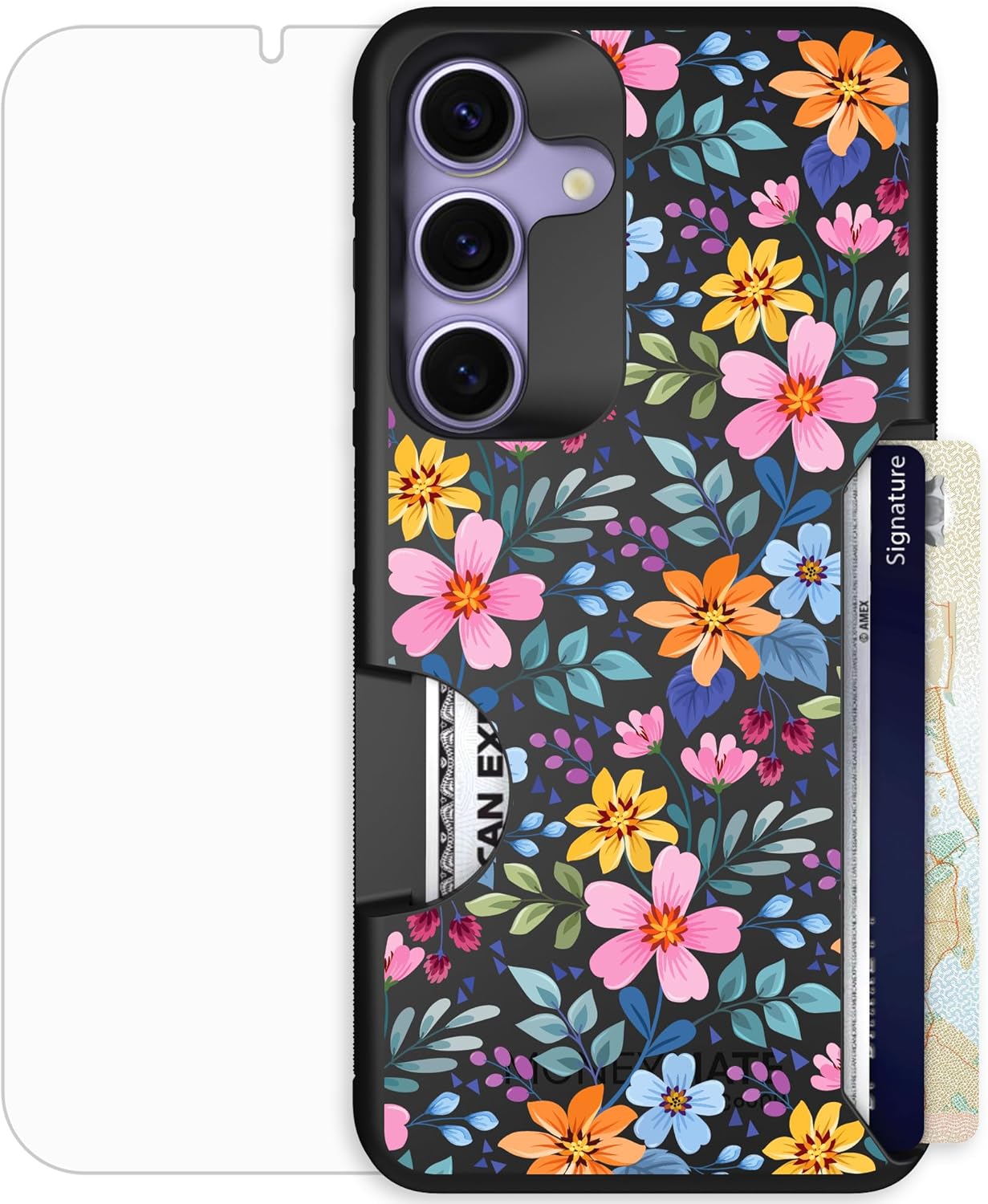 Scooch Galaxy S25 Case with Card Holder and 10-Foot Drop Protection