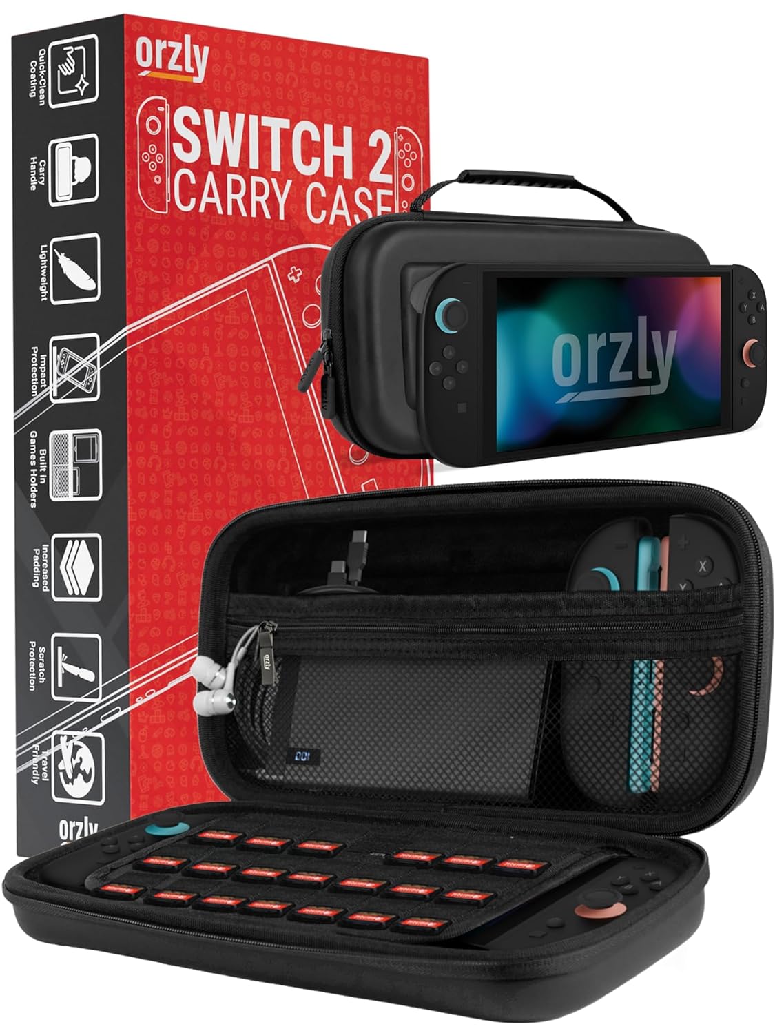 Protective Travel Carry Case for Nintendo Switch 2 with Storage