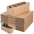 Cardboard Parts Bins Boxes 30 Sets - Bulk Kraft Storage for Small