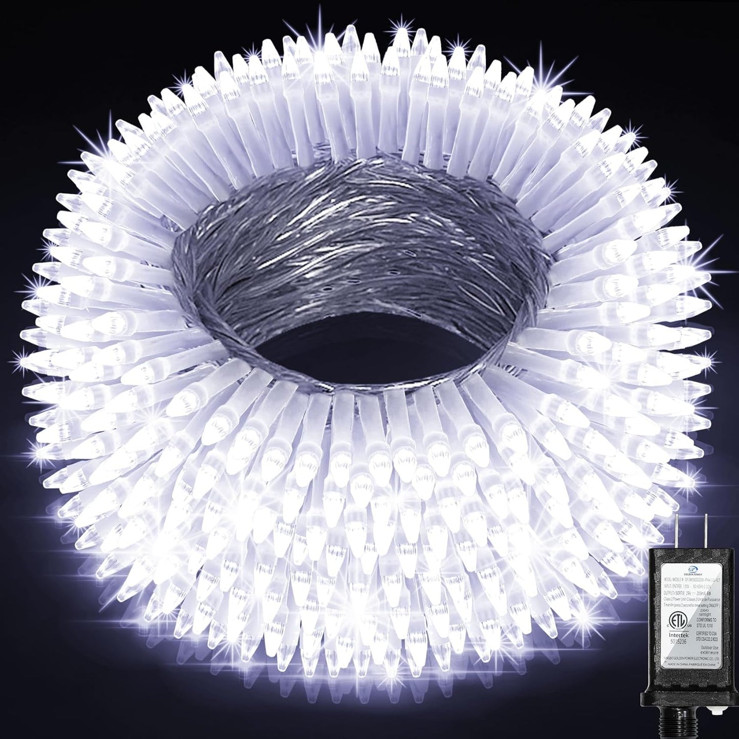 1500LED Christmas Lights for Outdoor Use - 470ft Cool White
