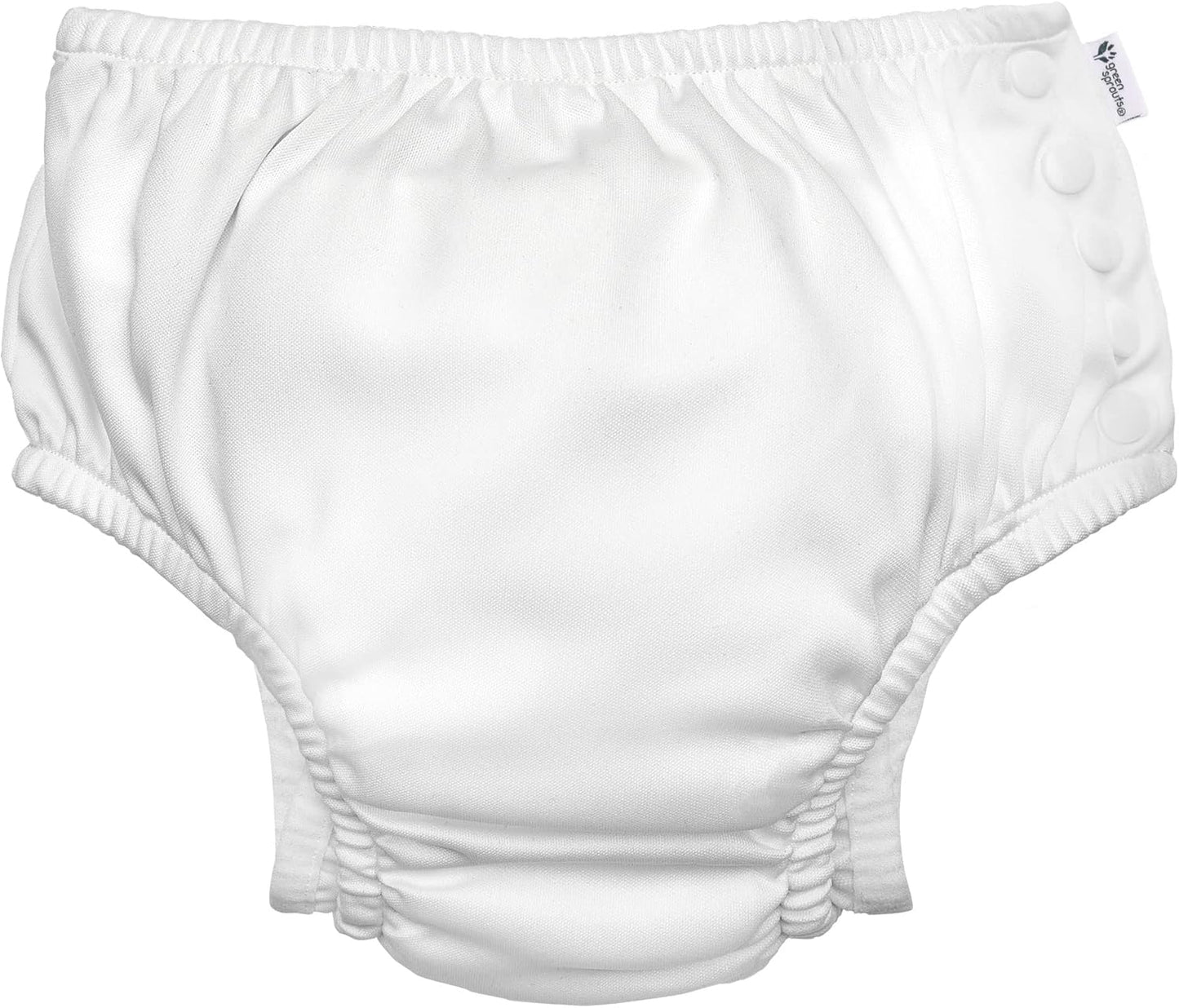 i play. Reusable Swim Diaper, UPF 50, White, 12 mo