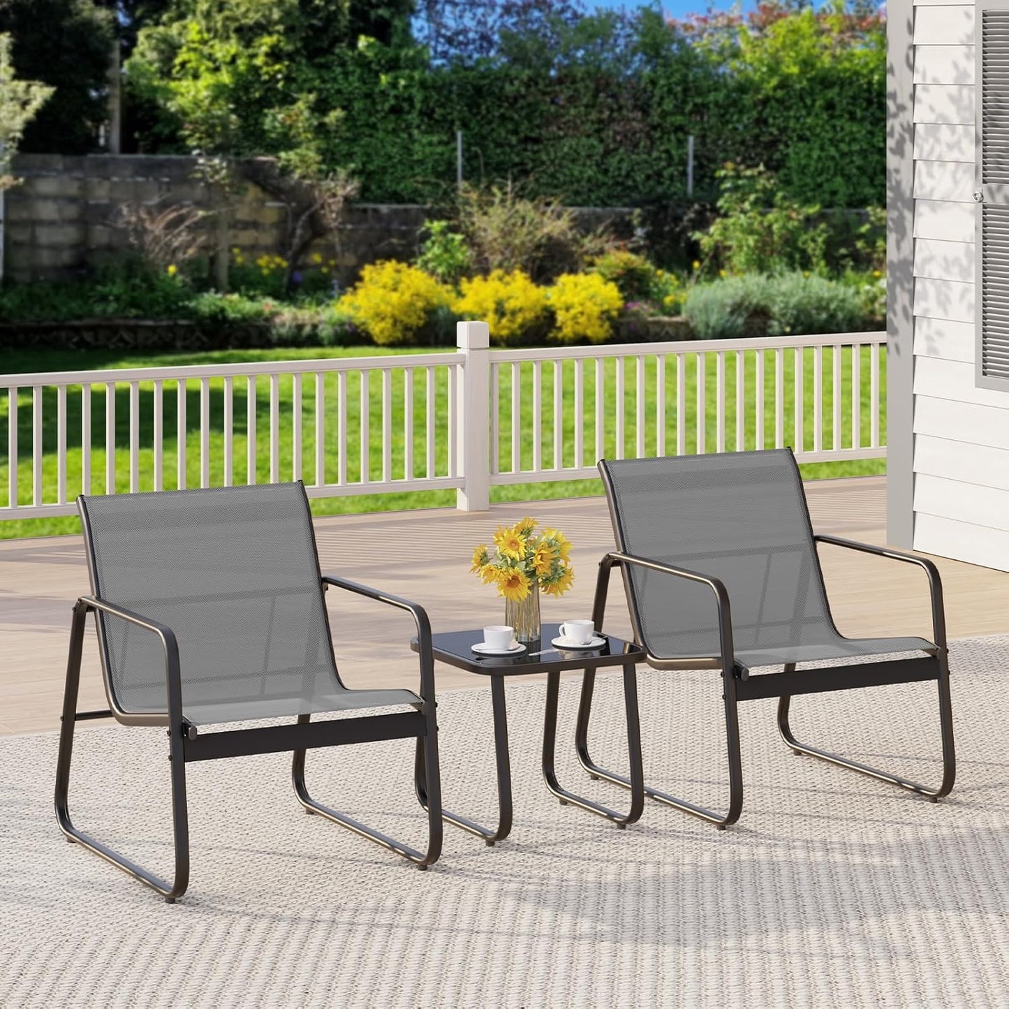 Gizoon Patio Chairs Set of 2 for Outdoor Relaxation and Style
