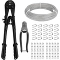 1/8 in Stainless Steel Cable Wire Rope Kit - Complete Crimping Set