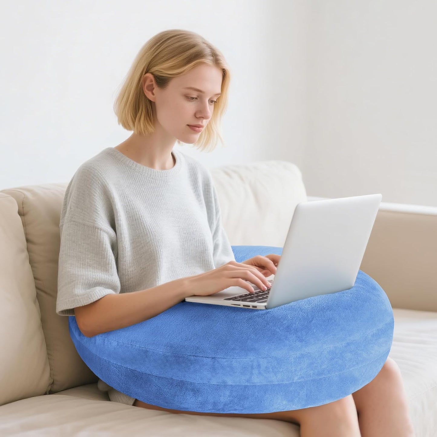 Ergonomic U-Shaped Gaming Pillow for Bed & Sofa Comfort