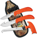 OUTDOOR EDGE WildGuide 4-Piece Hunting Knife Set - Field Ready