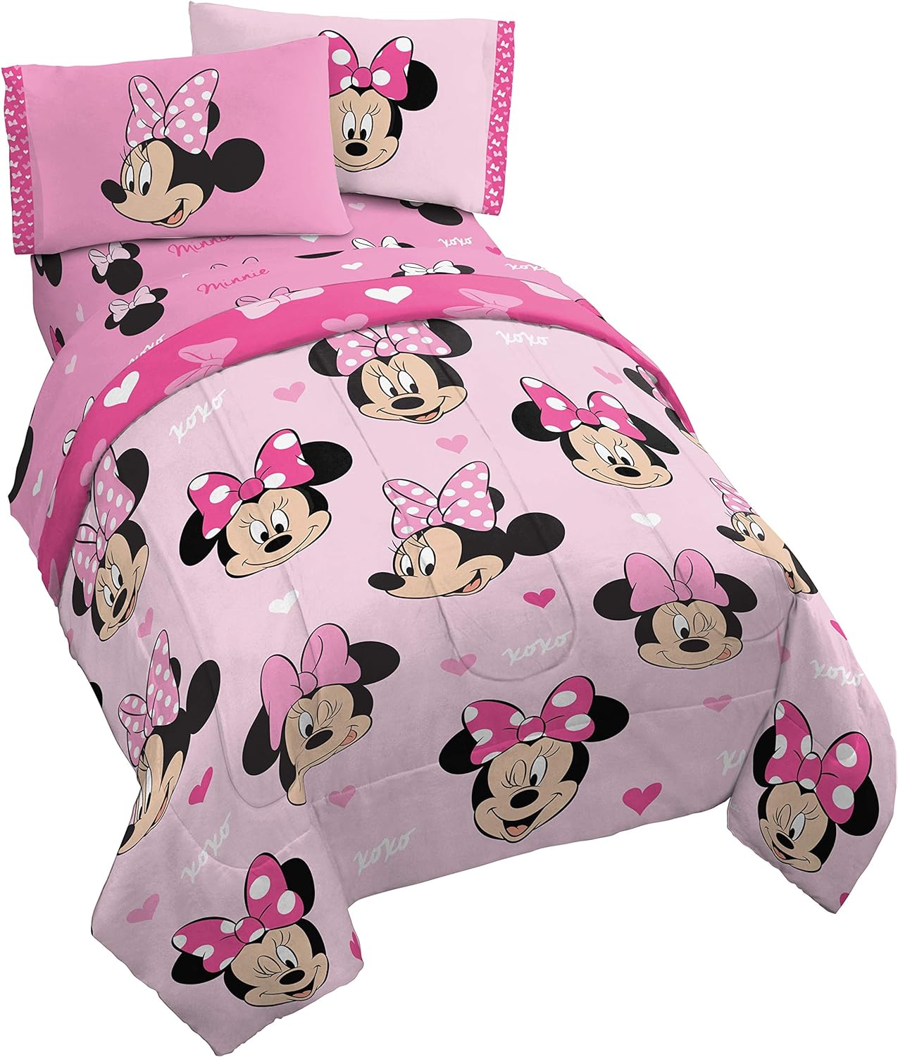 Minnie Mouse 4 Pc Twin Bed Set - Super Soft Microfiber