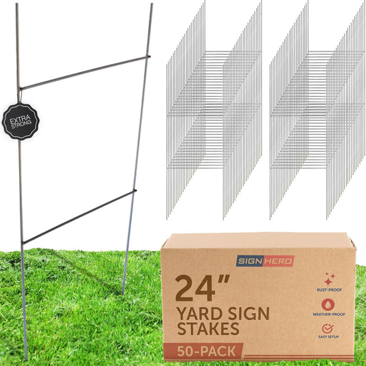 Professional Weatherproof Yard Sign Stakes for All Conditions
