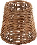 Natural Rattan Empire Clip-On Chandelier Shade 2-Pack - Clip-On