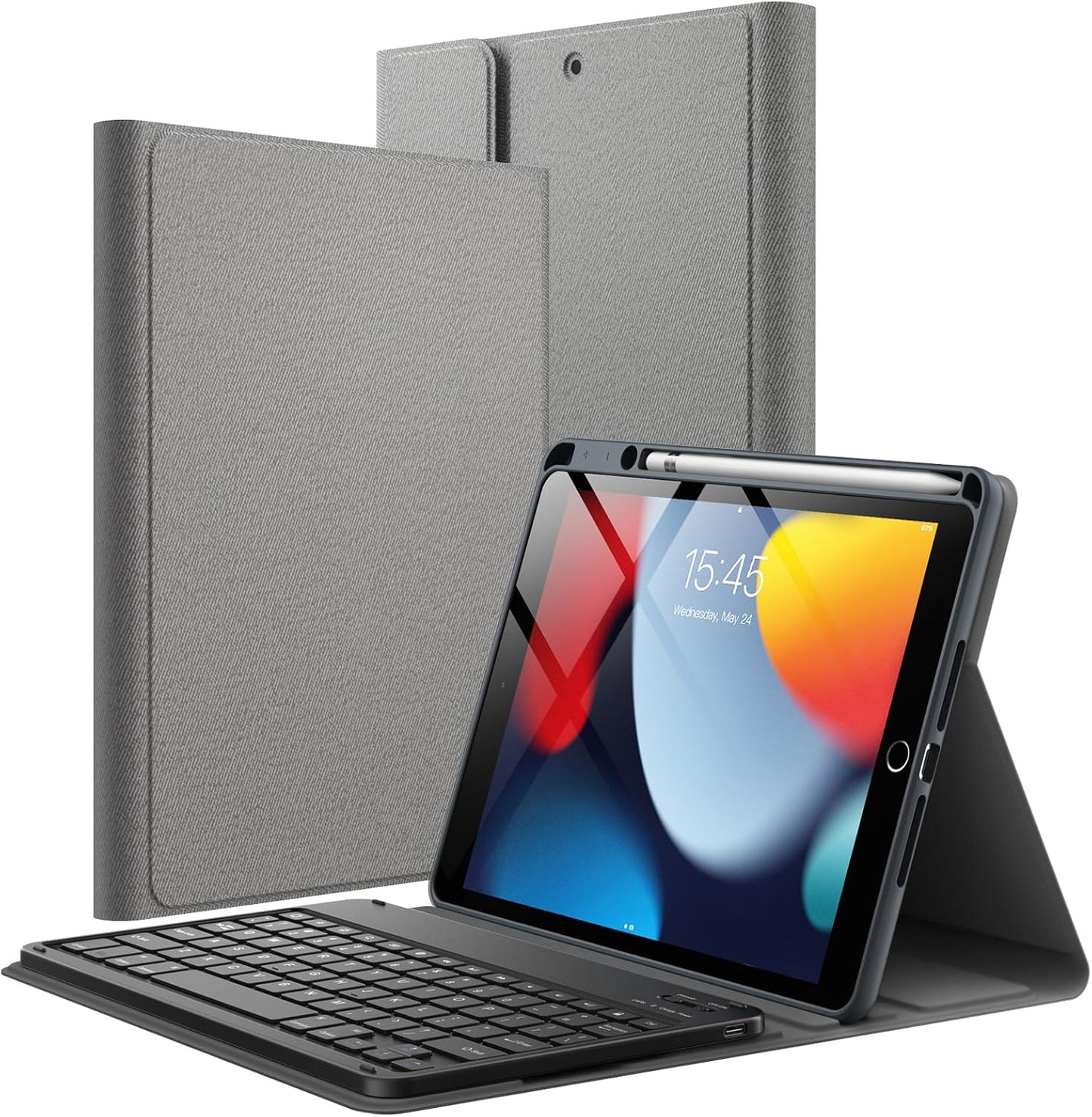 JETech Keyboard Case for iPad 10.2-Inch with Pencil Holder