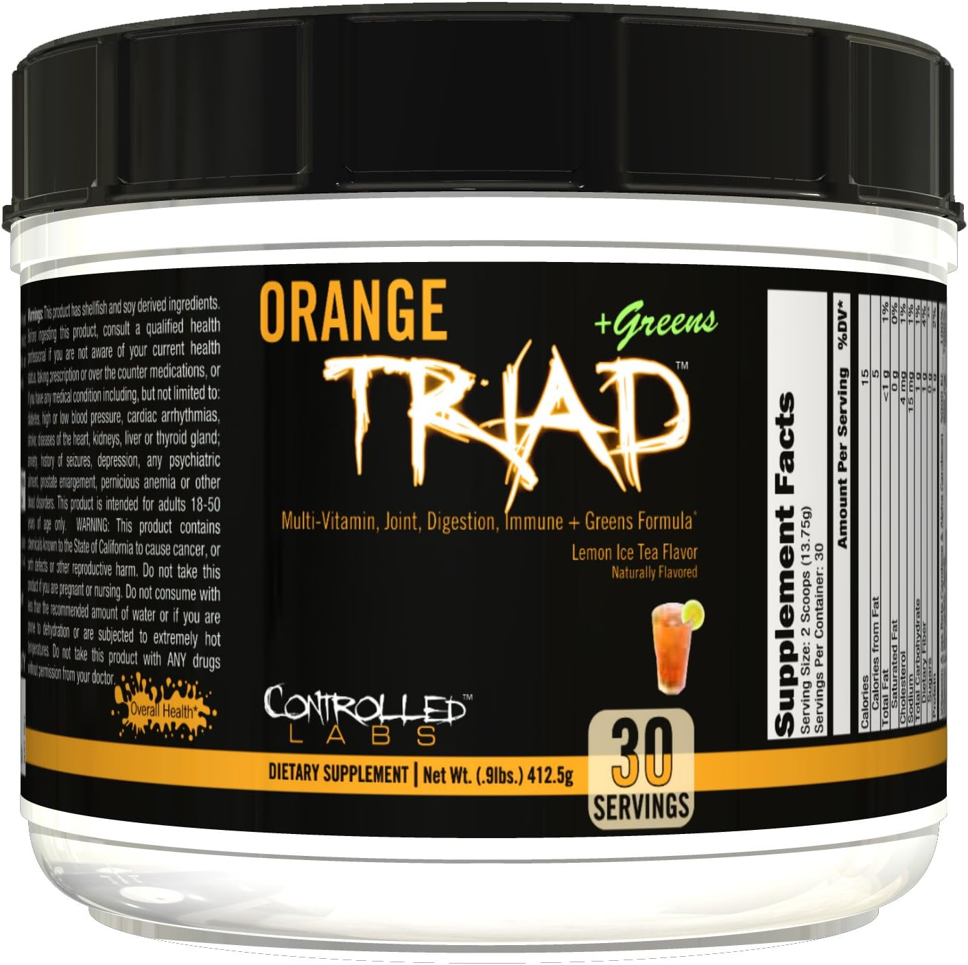 Orange Triad Plus Greens for Men and Women - Health Supplement