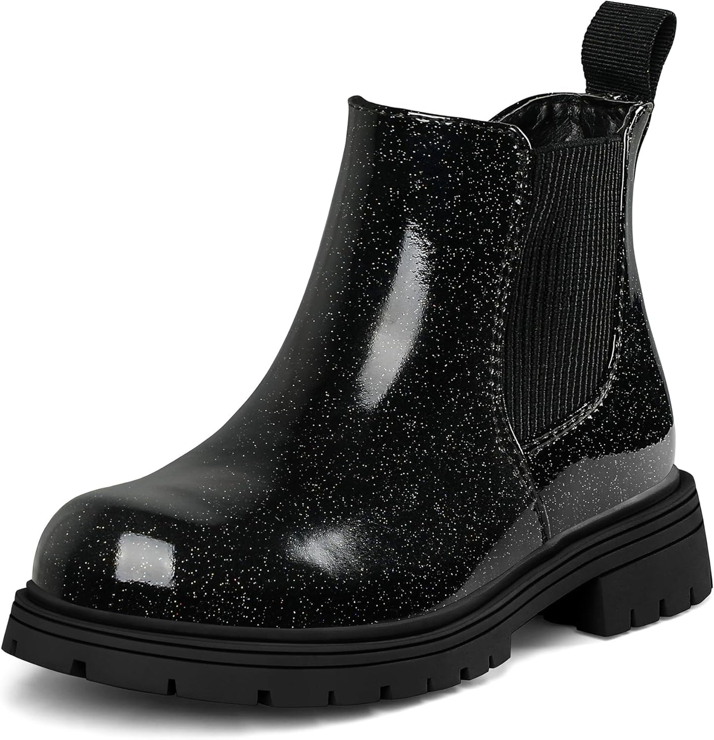 K KomForme Girls Glitter Ankle Boots for Stylish Kids