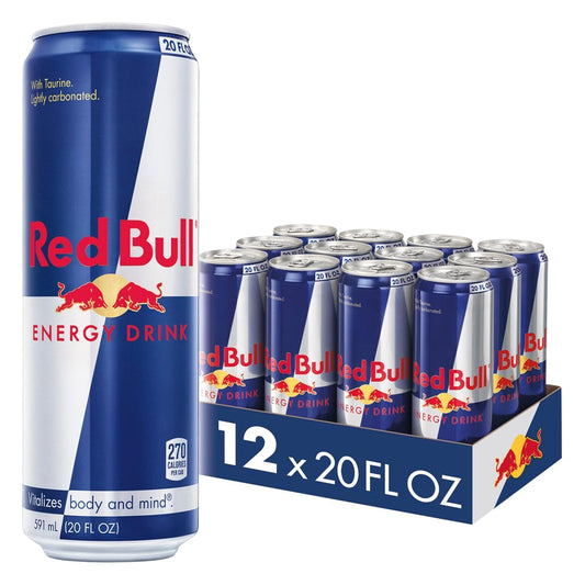 Red Bull Energy Drink with 189mg Caffeine for Ultimate Boost