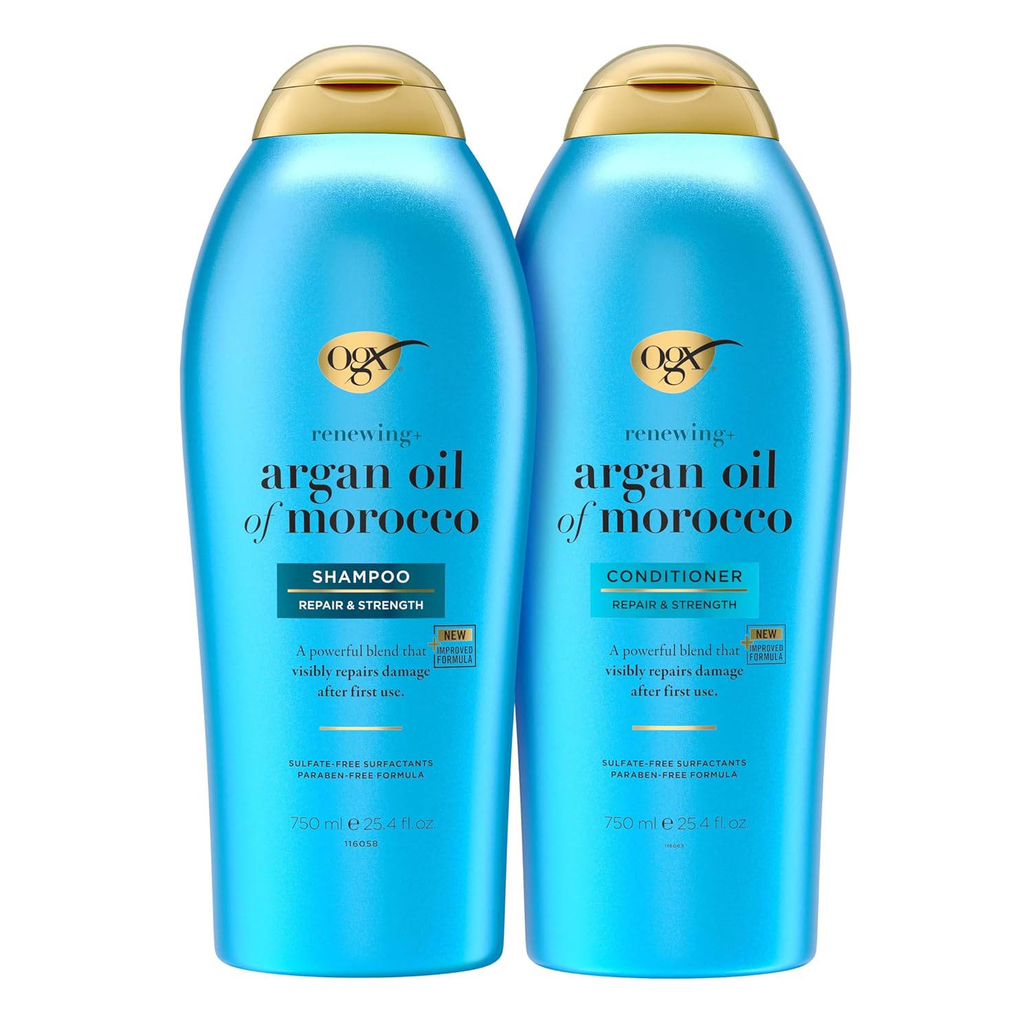 OGX Renewing Argan Oil Shampoo & Conditioner Set - 25.4 Fl Oz, Pack of 2