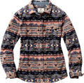 Womens Fleece Plaid Button Up Shirt - Cozy Trail Layer