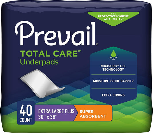 Prevail Super Absorbent Underpads - 30 X 36, 40 Count