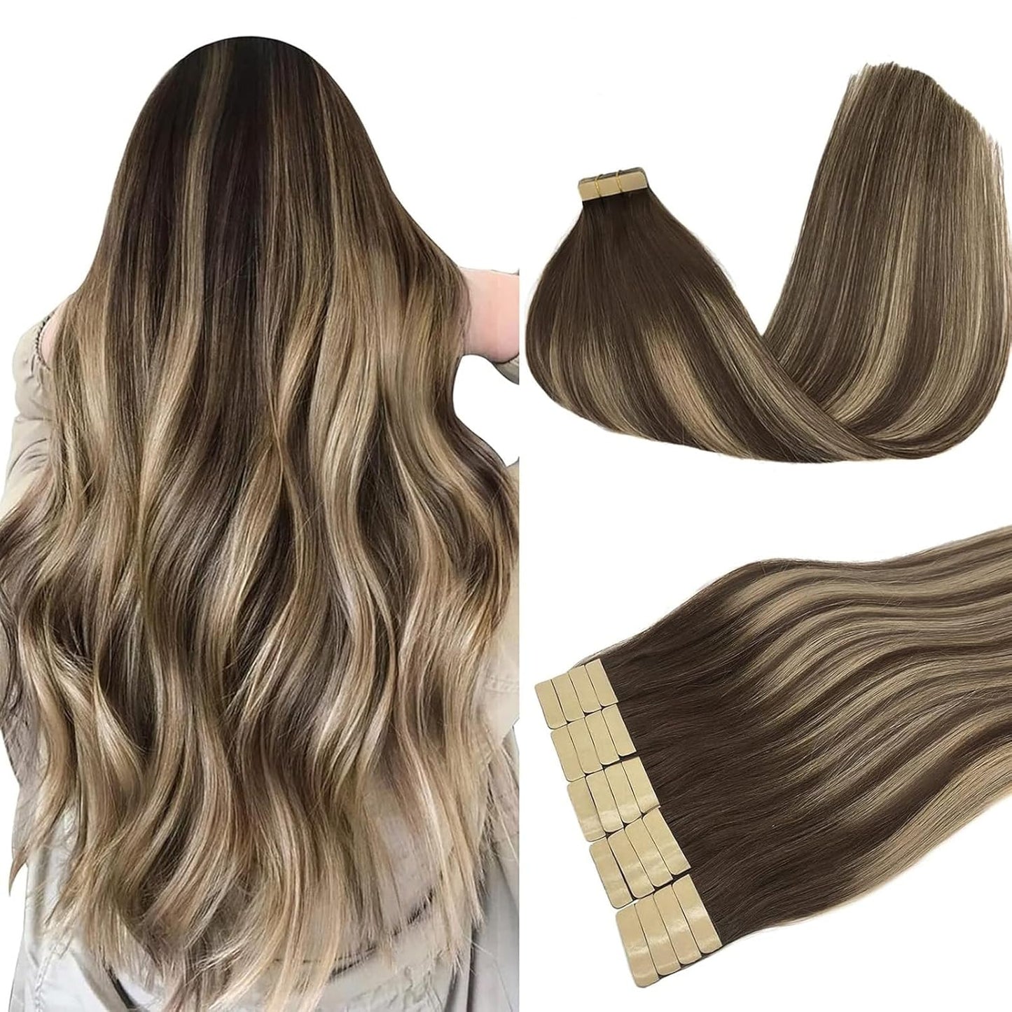 DOORES Tape in Human Hair Extensions for Stunning Styles