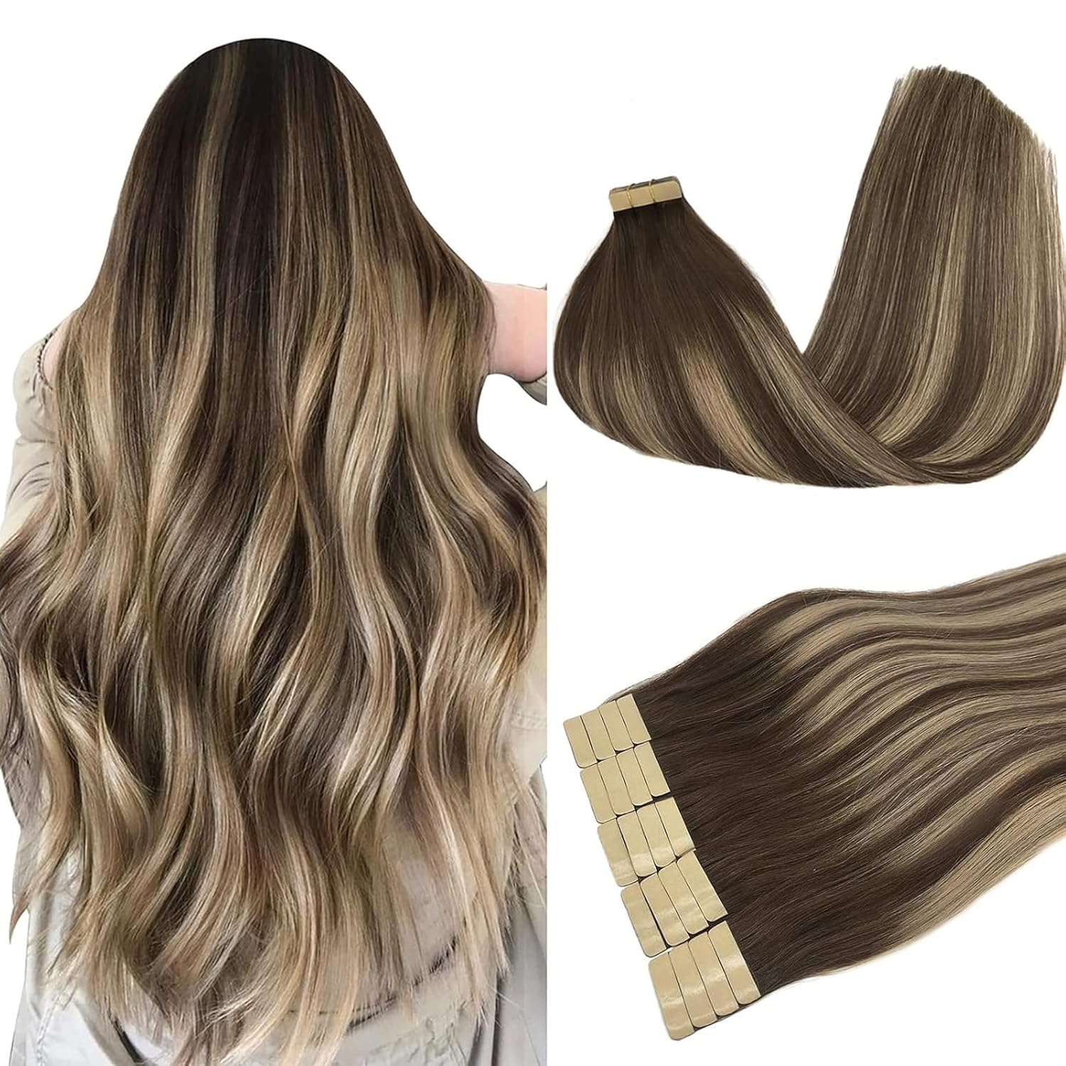 DOORES Tape in Human Hair Extensions for Stunning Styles