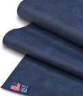 Faux Leather Fabric Thick Durable Vinyl - 5 Yard Roll (Aged Blue)