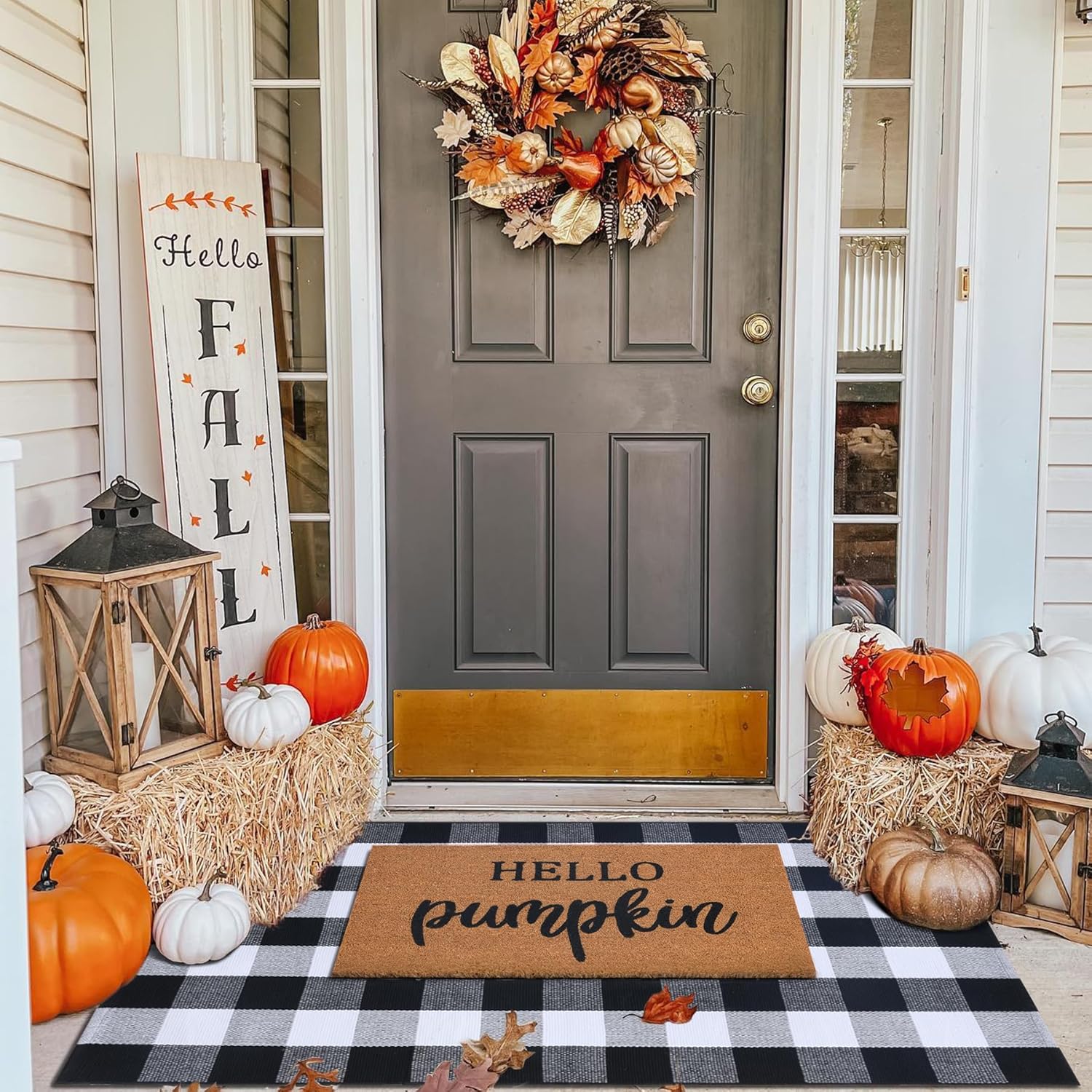 Fall Decor Doormat Combo Set for Stylish Autumn Entryways