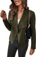 PRETTYGARDEN Women's Faux Suede Cropped Jacket - Stylish Fall Layer