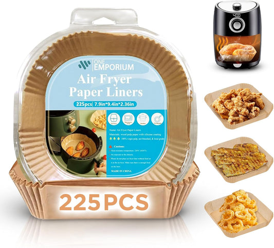 225 Non-Stick Airfryer Liners ~ Grease & Waterproof ~ One Emporium