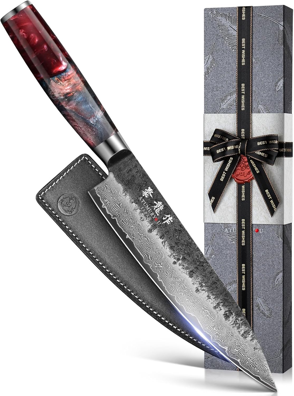 Japanese Chef Knife, 8 Inch VG10 Damascus Kitchen Knife Review