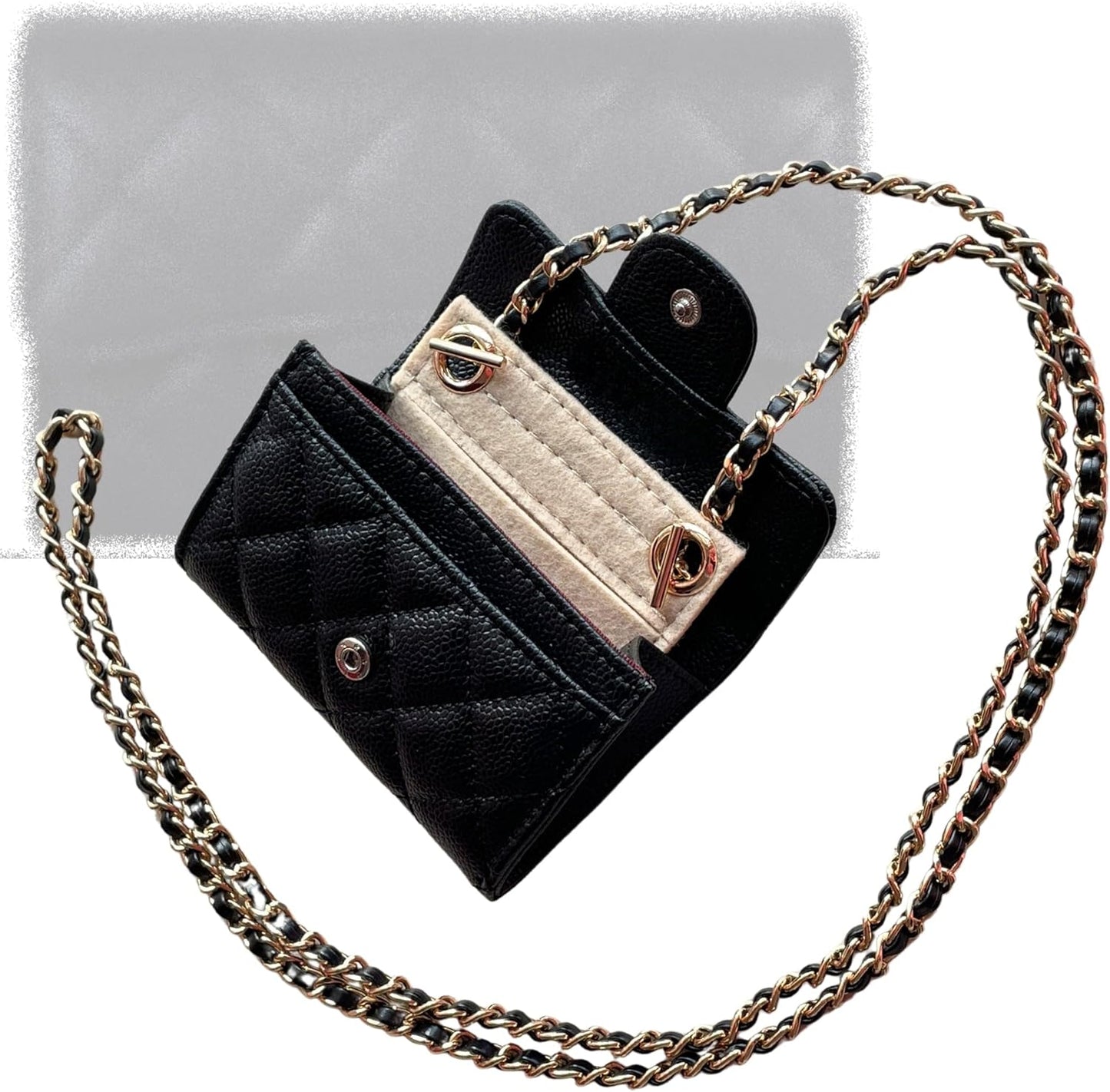 Conversion Kit for Classic Flap Wallet to Crossbody Bag Upgrade