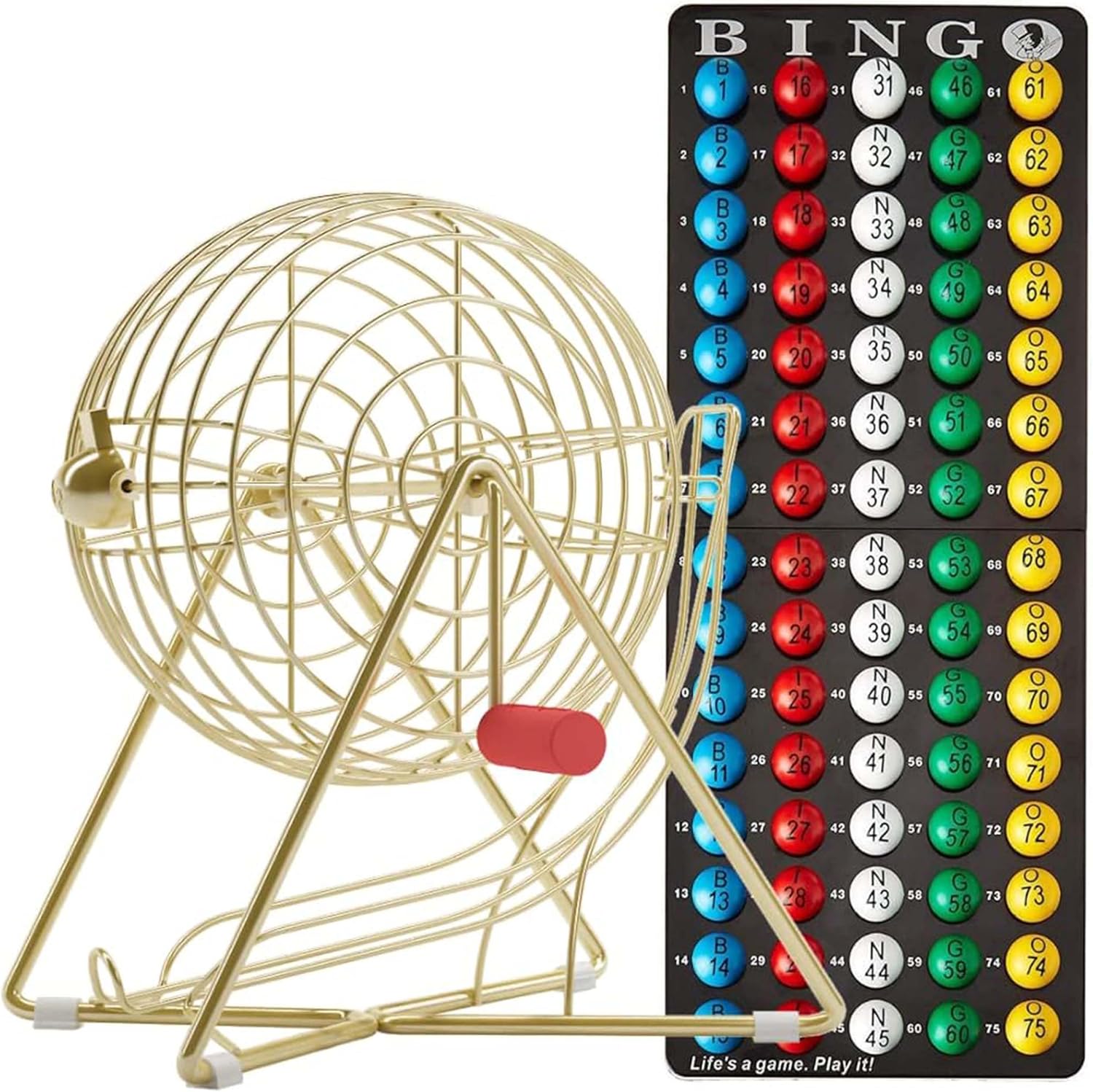 Professional Bingo Set with Steel Cage and Everlasting Balls