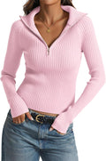 Prettywear 2025 Women's Half Zip Pullover Sweater - Versatile Fall