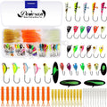 Ice Fishing Jigs and Lures Kit 58pc - Complete Ice Fishing