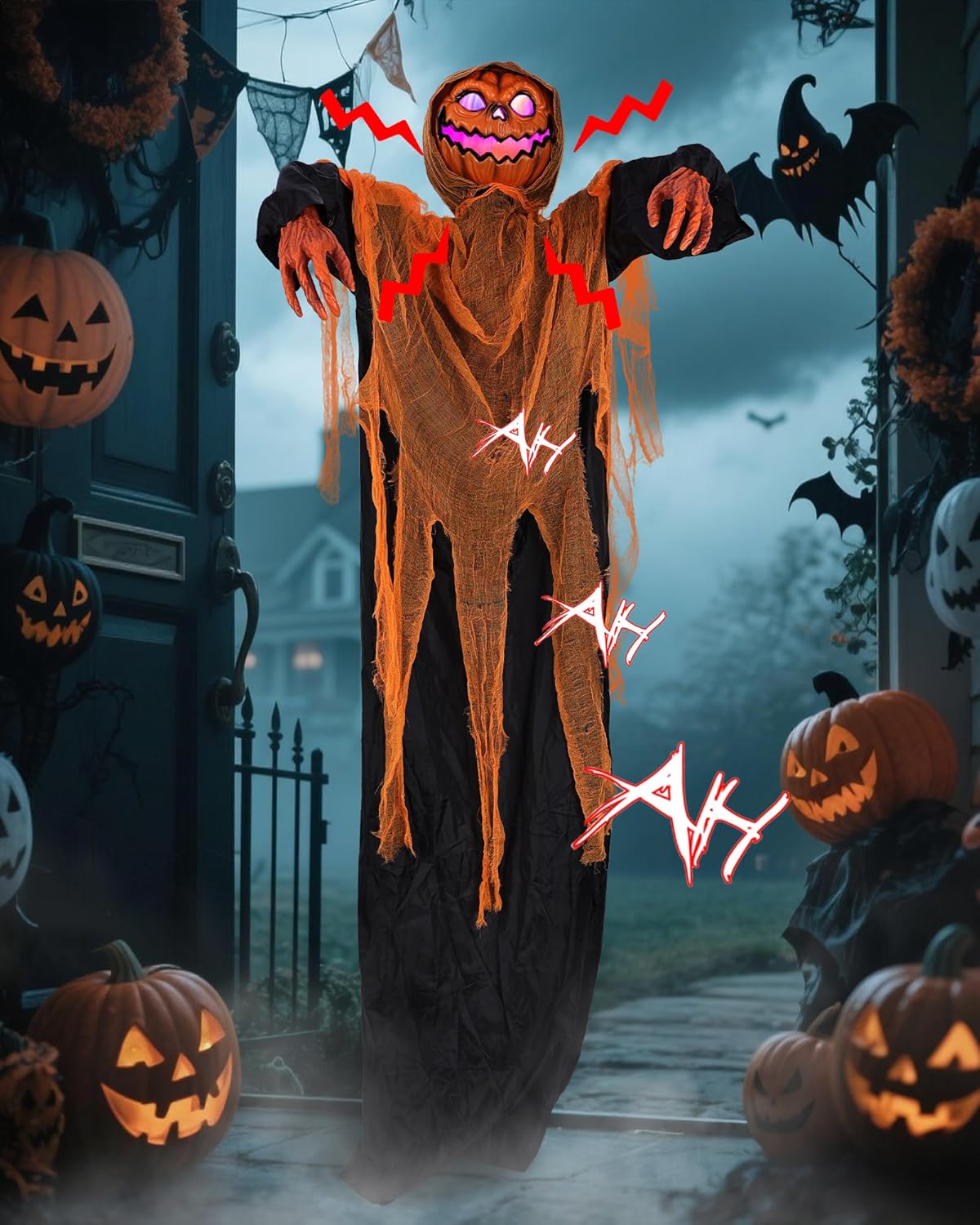 5.9FT Halloween Animatronics Decorations by Jyoiat