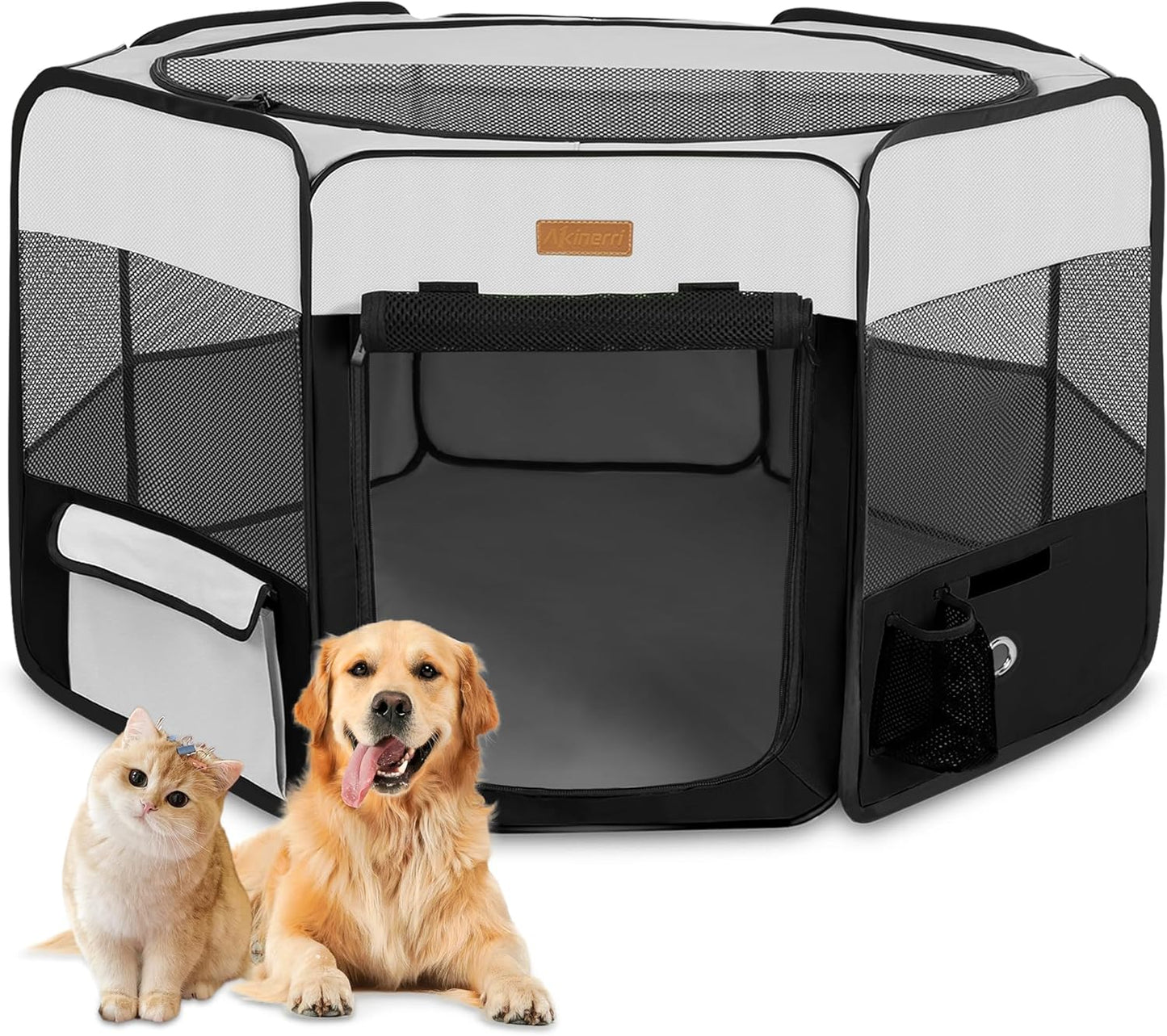 Portable Dog Playpen for Indoor and Outdoor Use - XL Size
