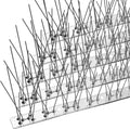 OFFO Bird Spikes with Stainless Steel Base - Durable 73.7 ft Coverage
