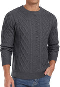 Askdeer Men's Pullover Sweater Fisherman Crewneck - Classic Cozy Knit