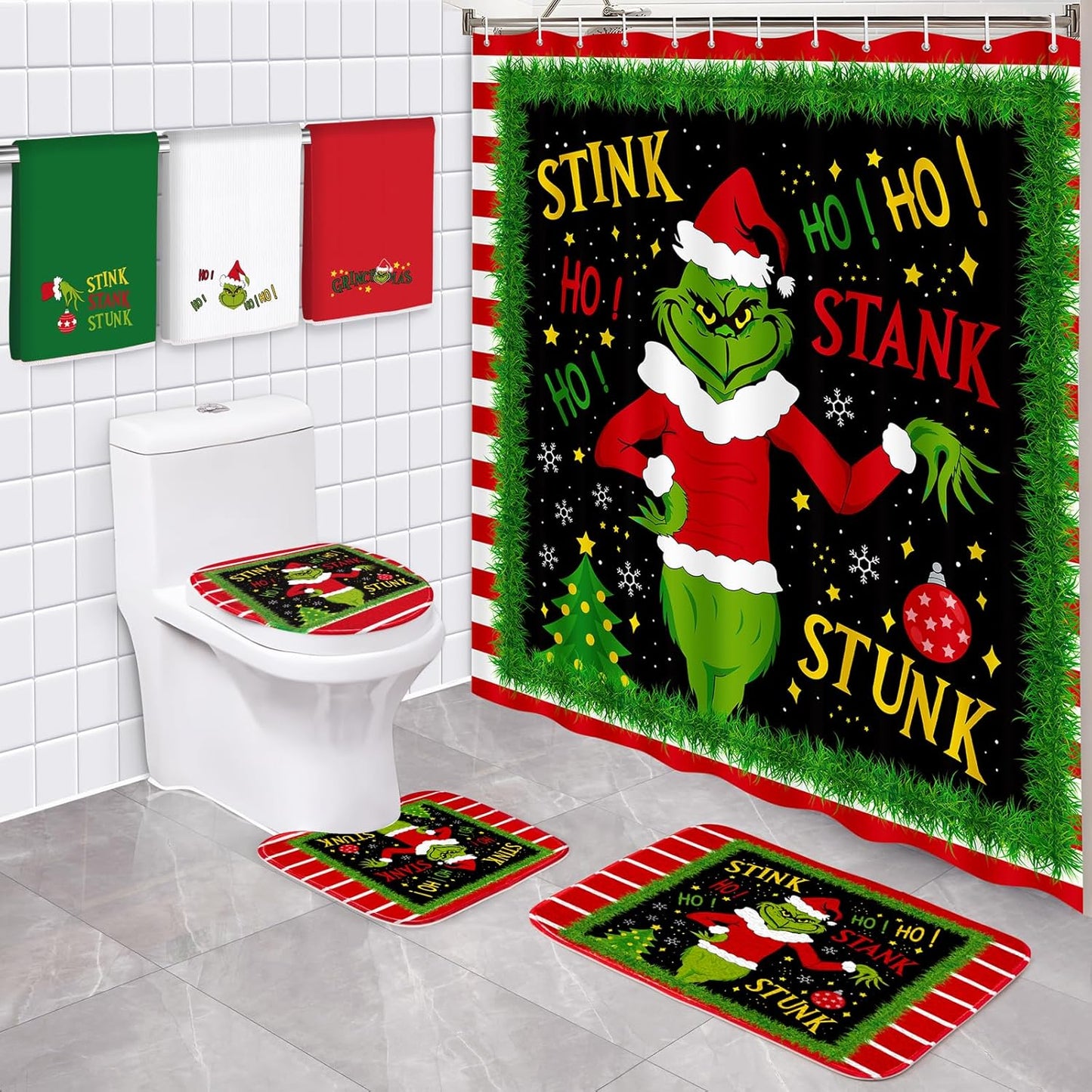 Transform Your Bath with 7Pcs Christmas Set - Happynow
