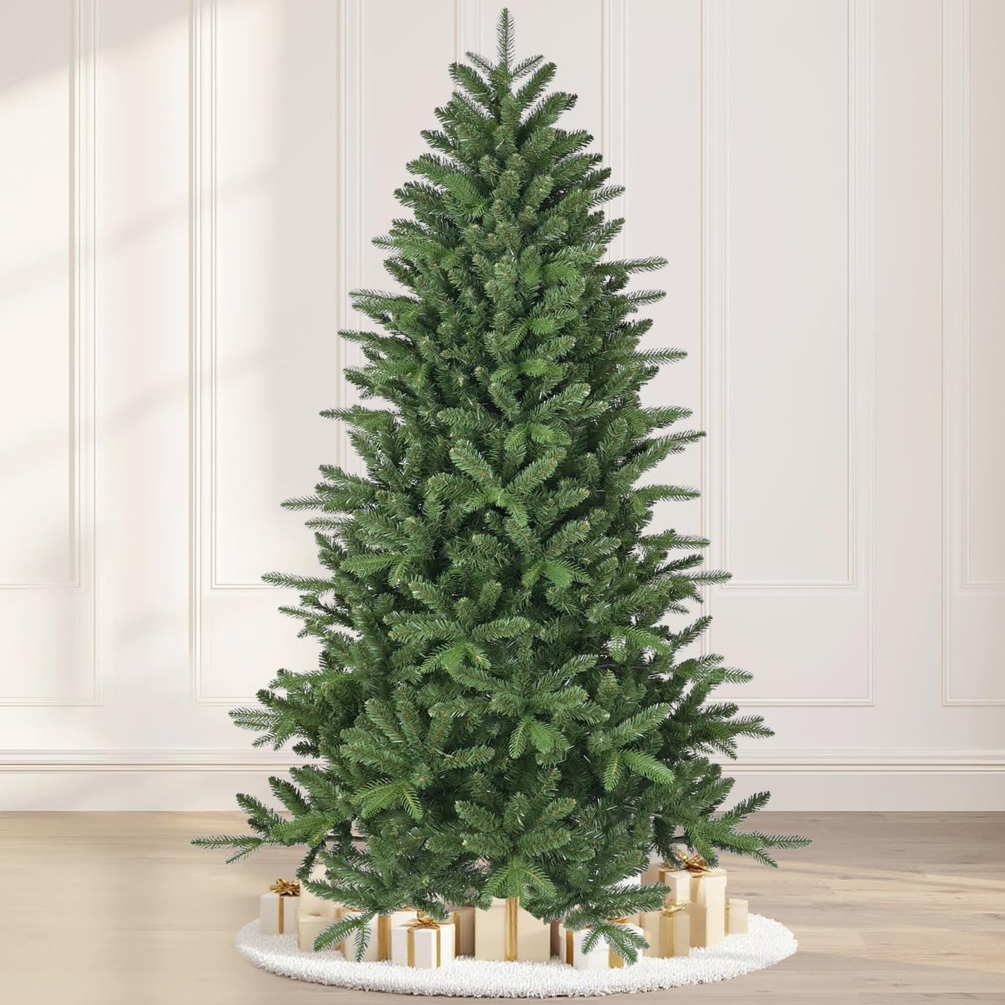 5.5ft Unlit Artificial Christmas Tree with Premium Tips