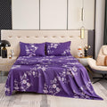 Queen Size Extra Deep Pocket Sheet Set - Elegant Floral, Fits 18-24in