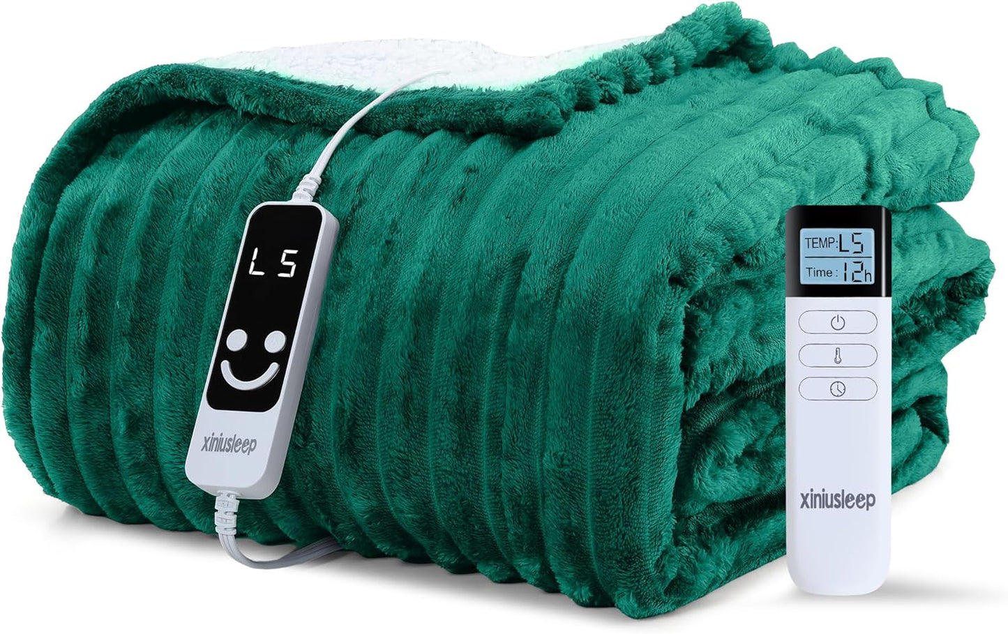 Heated Blanket Electric Blanket 50x60 Soft Flannel Sherpa