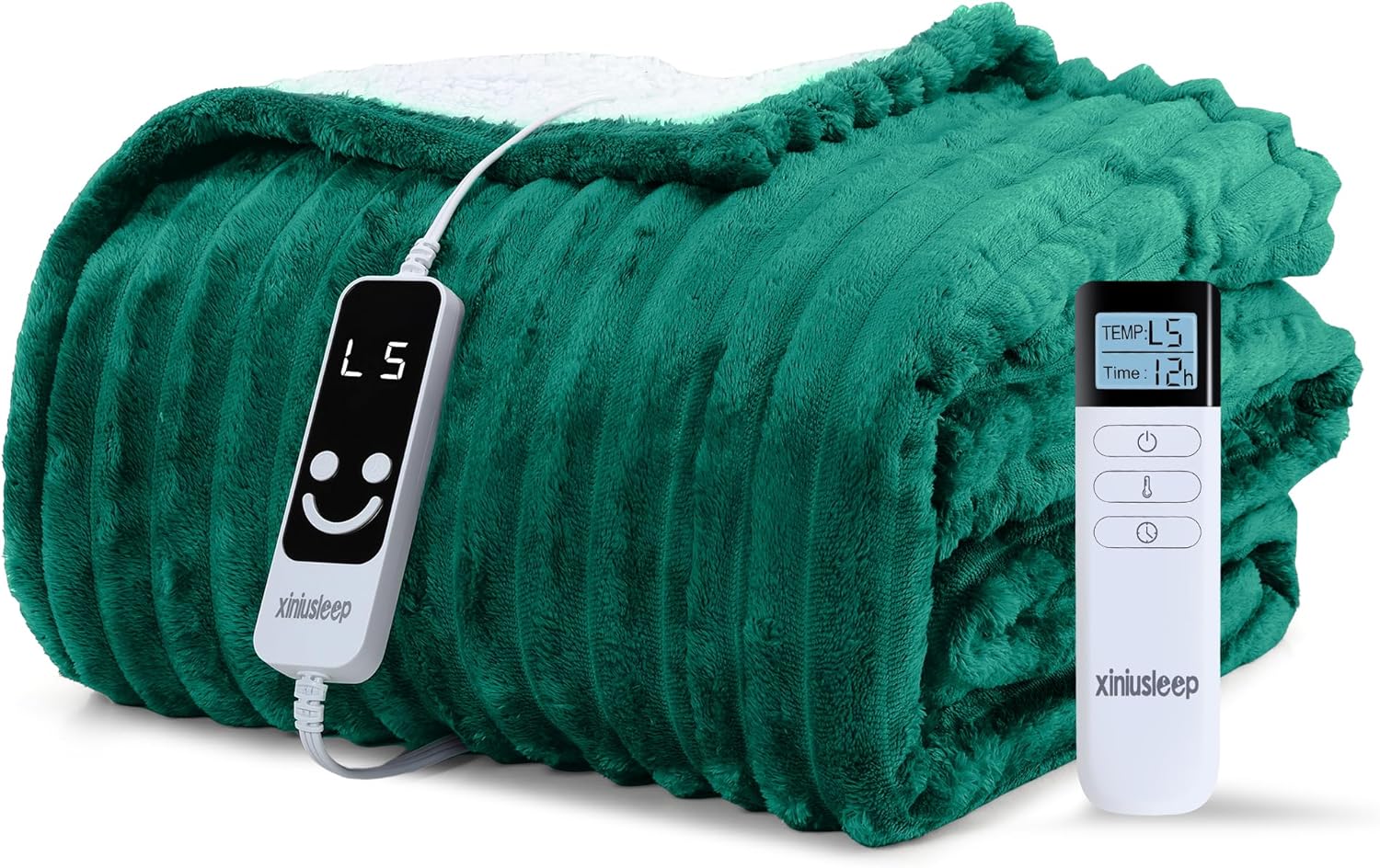 Heated Blanket Electric Blanket 50x60 Soft Flannel Sherpa