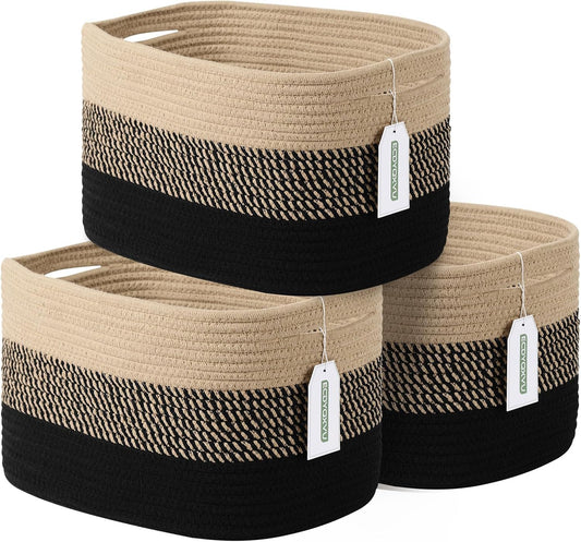 Cotton Rope Storage Basket for Stylish Home Organization