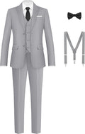 Boys Formal Suits Set from Toddlers to Teen - Adjustable Waist Piece