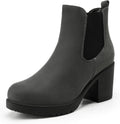DREAM PAIRS Women's High Chunky Heel Chelsea Ankle