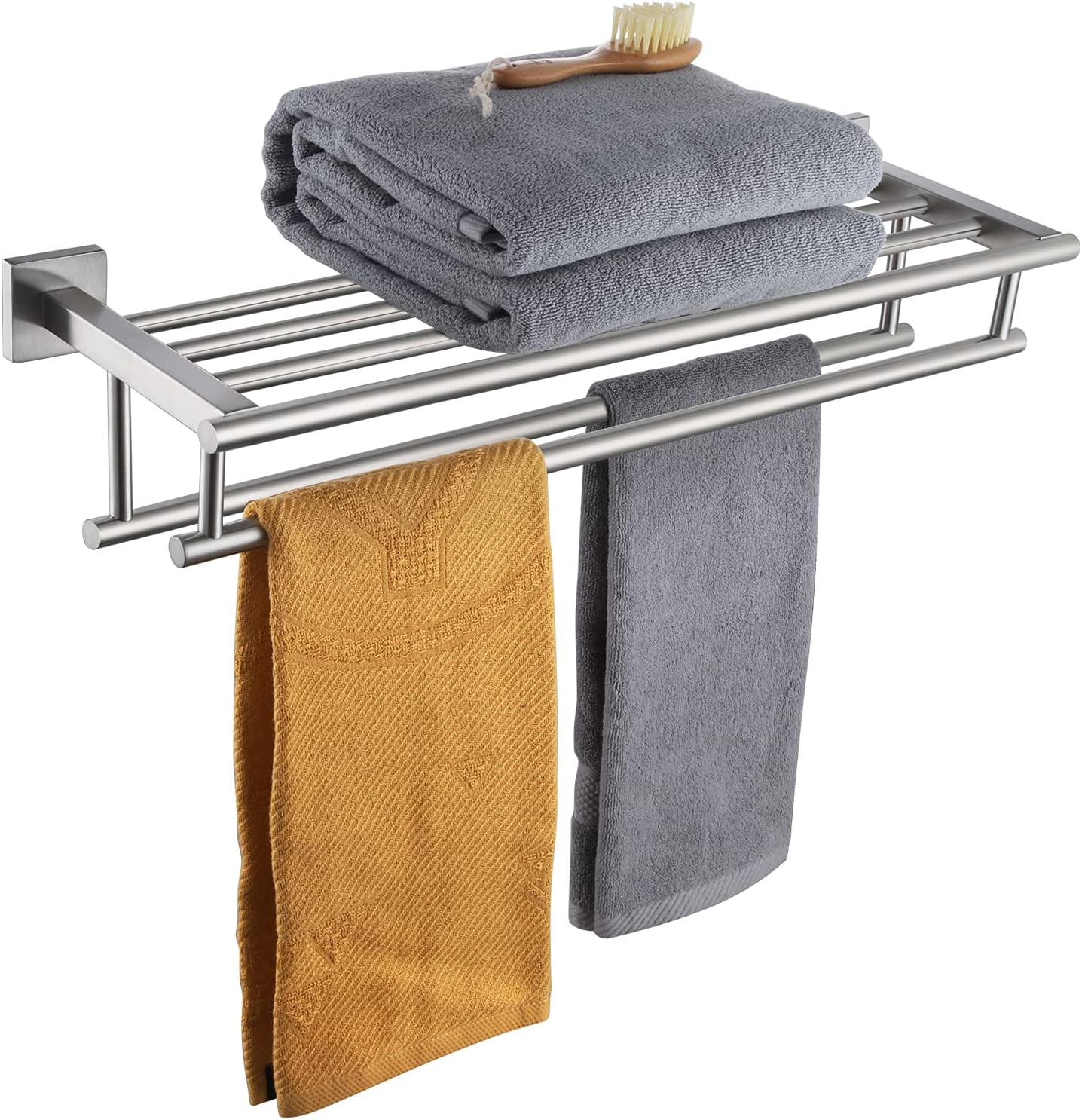 KOKOSIRI 20 Inch Towel Rail with Double Bars for Bathroom
